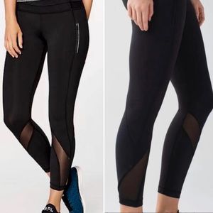 Lululemon Inspire Tight Zip II leggings 2 black